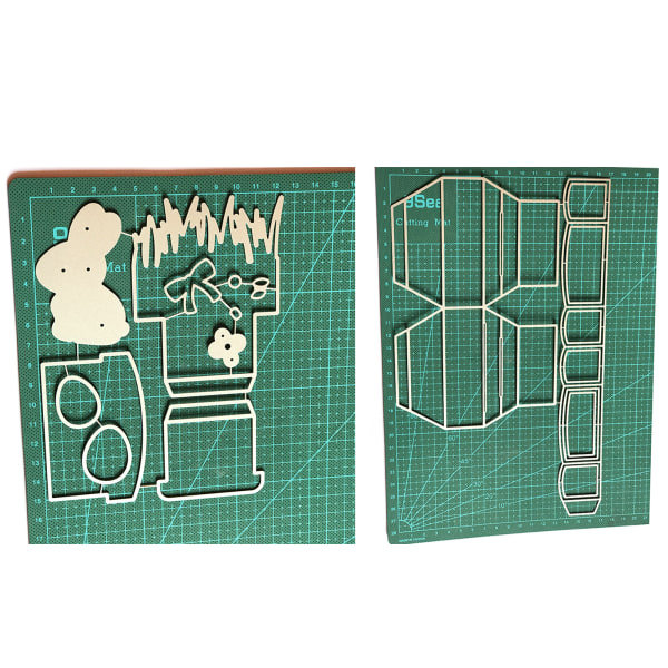 Påskhare med basmetallskärning Stencil DIY Scrapbooking Album Papper Kortmall Form Form Hantverk