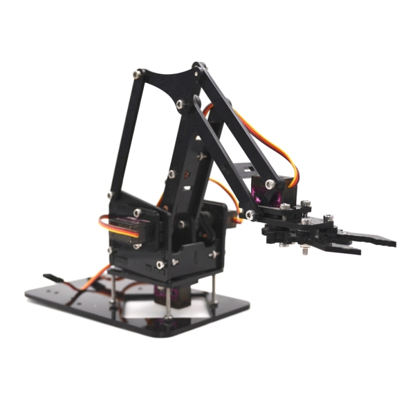 Akryl Mekanisk Robot Arm Claw Humanoid för Arduino Maker Learning Kit
