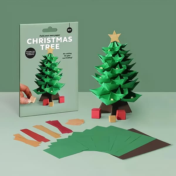Børn Papirsæt Juletræ Papirhåndværkssæt til Feriefejring