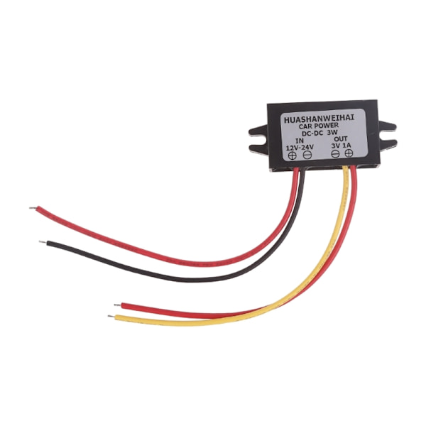 Direktespenningsomformer 12V-24V til 3V1A DC til DC-adapter Strømforsyning Spenningsomformer Buck Step-down-modul for leketøy