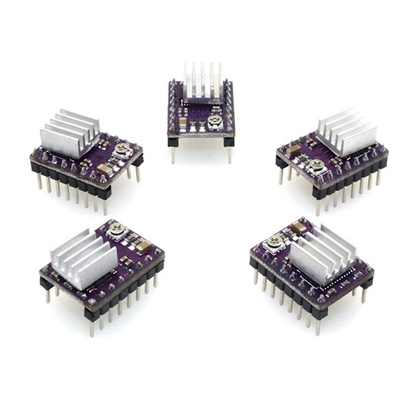 PoPprint DRV8825 Stepper Motor Driver Module 4 Layer minijäähdytyselementillä 3D-tulostimelle RP1.4 A4988 5 kpl pakkaus