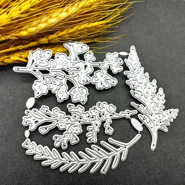 Plant Leaf Cutting Dies Fire Blader Metall Die Cuts Embossing Stencil DIY-Decor