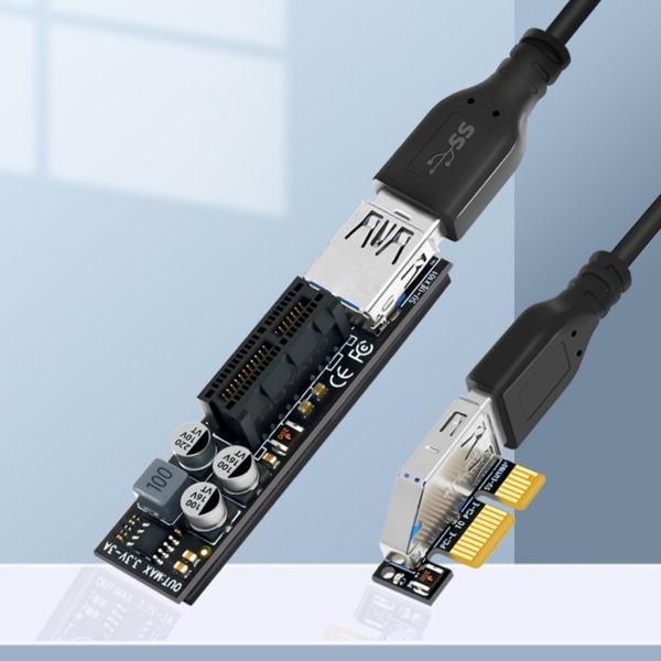 Pcie3.0 förlängningskabel hög hastighet för moderkort PCIE Networking Expansion Card 0.3 m