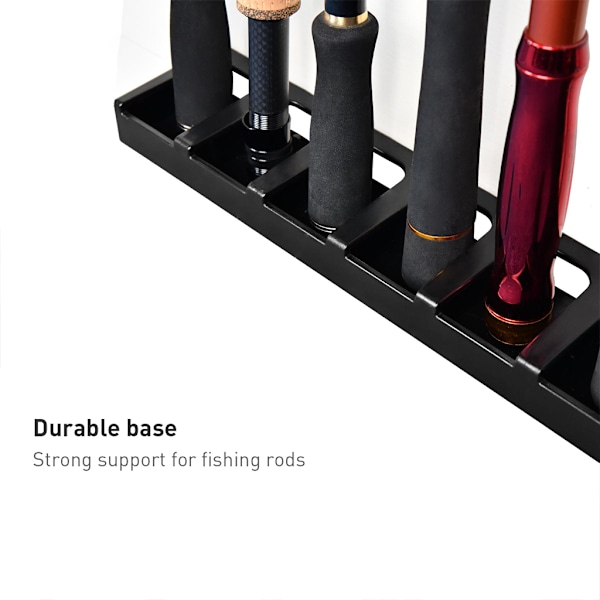 Vægmonteret ABS fiskestang display rack fast base support samling holder