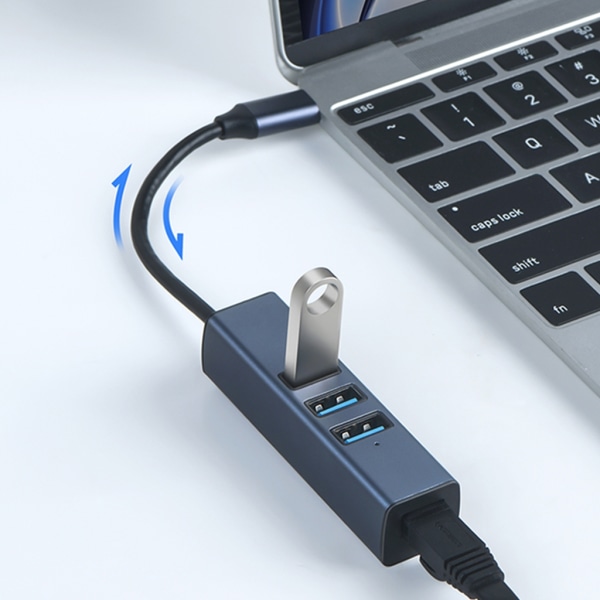 100 Mbps USB/TypeC till Rj45 Ethernet nätverksadapter för bärbar dator Type C plug