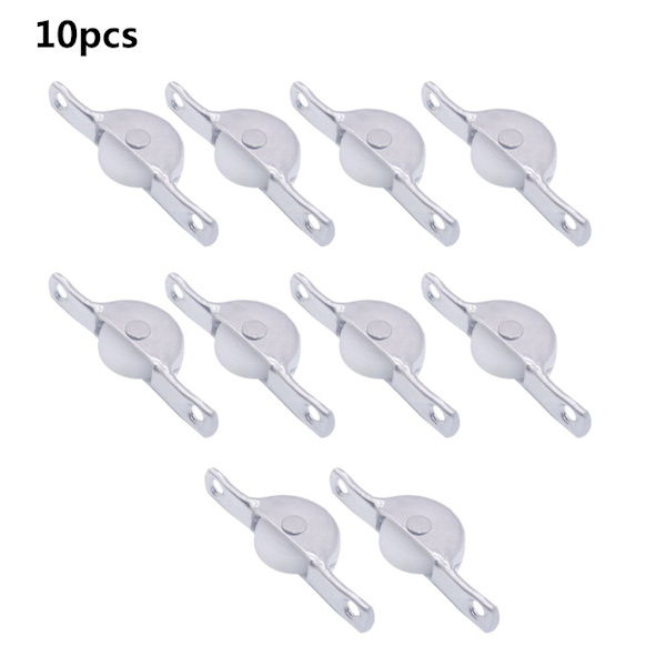 10 Stk Hjem Skap Skap Skyvedør Hjul Metall Nylon Møbler Hjul Rulle
