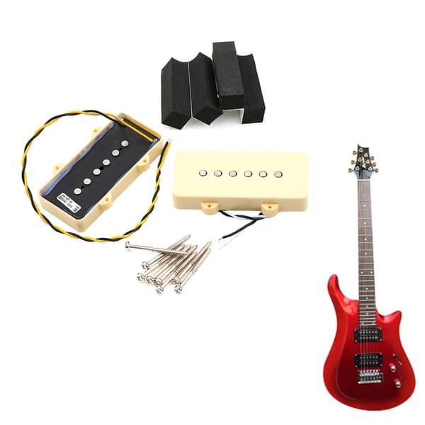 LP Style Gitarr Single Coil Gitarr Pickups Hals och Stall Pickup Ersättningar