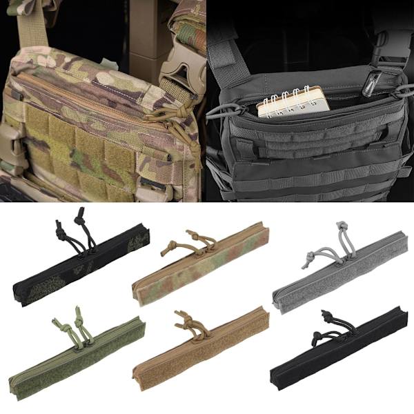 Tactic Transferred Kaksisuuntainen Vetoketjullinen Lisäpussi MBAV:lle Tarranauhalla Army Green