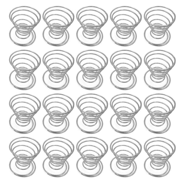 Set med 20 Växtdisplayställ i Rostfritt Stål Silver Brett Användningsområde
