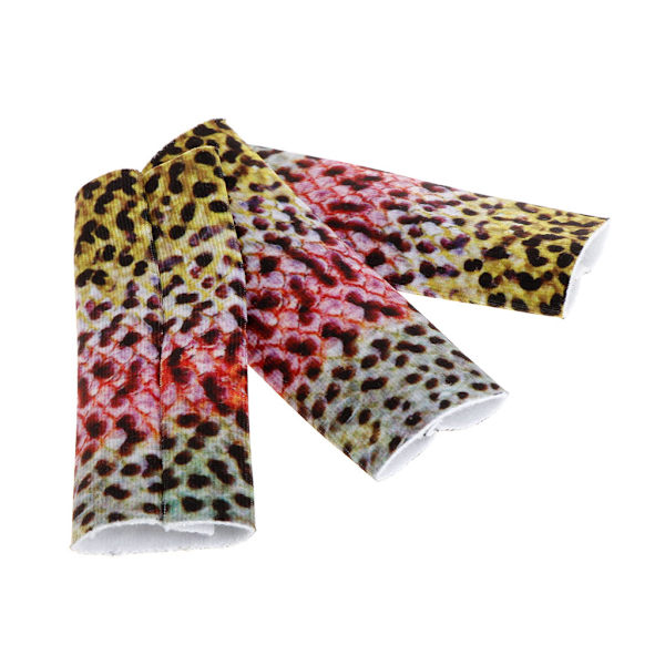 3 stk. fingerbeskyttere tommelfingerstøtte elastisk fluefiskeri Light Brown