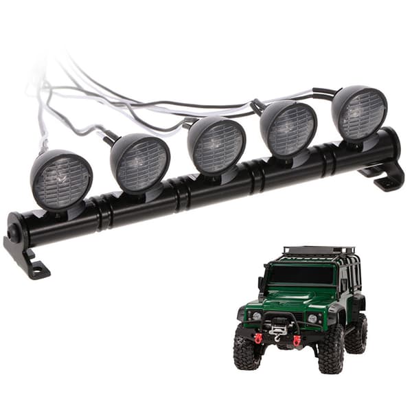 Simulert bil taklys Modell bil støtfangerlys for TRX4 SCX10