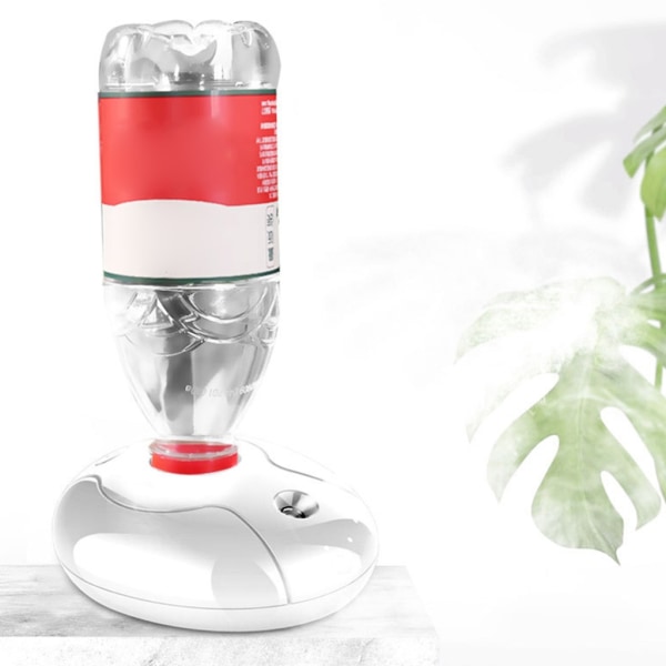 USB Bärbar Luftfuktare Flaska Aroma Diffuser LED Nattljus Mist Maker för Luftfuktning Hemmakontoret