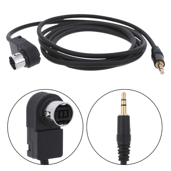 Bil 3,5 mm AUX-indgangsadapterkabel Mini Jack AUX-kabel til Alpine til MP3