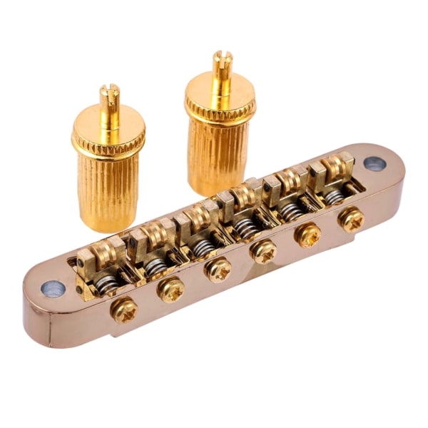 Gitarr Zinklegering 6 Strängar Tune O-Matic Stil Gitarrstall Zinklegering Sadel Golden