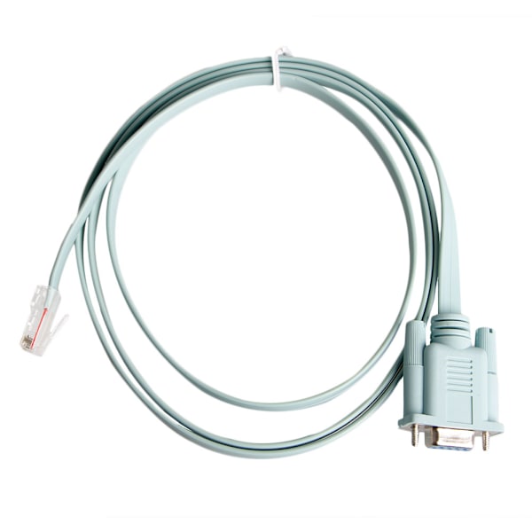 RJ45 Cat5e CAT6 til RS232 DB9 konsol router kabeladapter udskiftningsdel