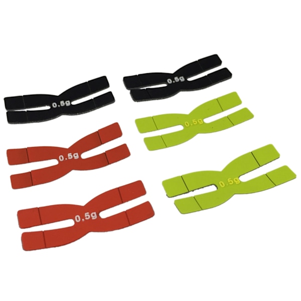 3 stk Badminton 0,5g Racket Head Balance Strips H-formet Tennis Racket Vekt Red