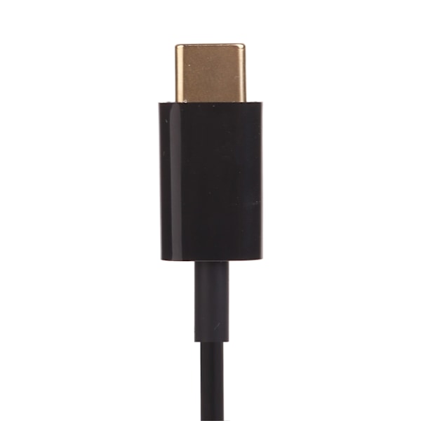 USB Typ C Hörlurar Enkel Hörsnäcka En Sida Öronproppar med Mikrofon Sladd