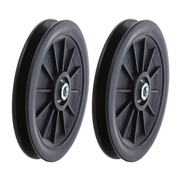 Nylonlagerremskiva, rund svart hjul kabel gym fitness utrustning delar Diameter 120mm