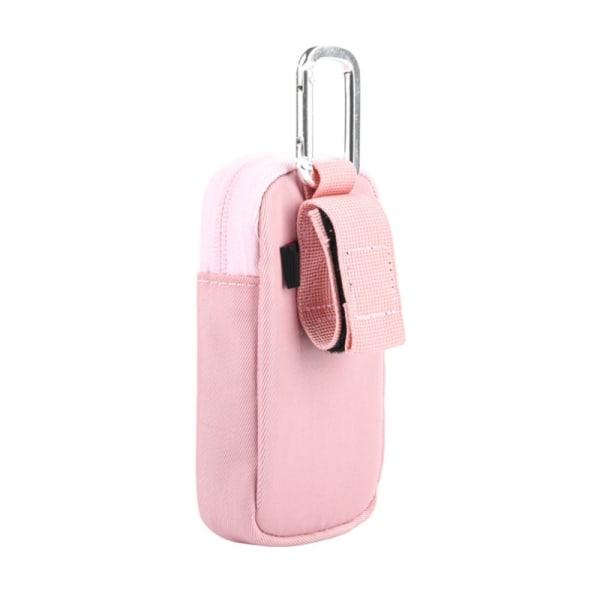 Universal TPU bärbar förvaringsväska Case Organizer-väska för MP4 MP3 Pink