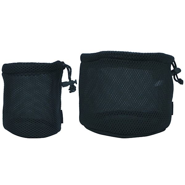 Nylon Mesh Dragkedja Väska Utomhus Camping Bestick Organisatörer Förvaringspåse Large