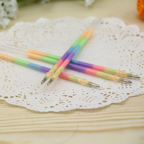 20/60 st Rainbow Colors Pen Refills Gel Pen Refils Smidig att skriva Snabbtorkande 20 sticks