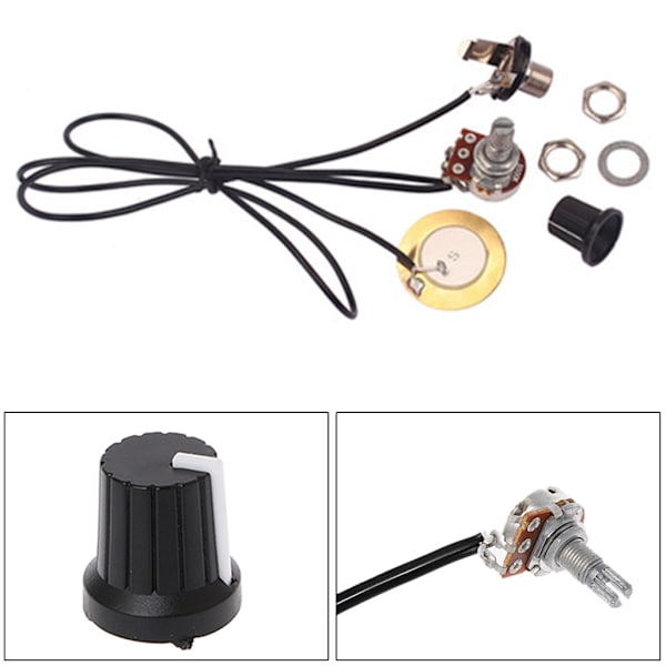 Piezo Transducer Pickup Förstärkare för Gitarr Fiol Ukulele Banjo Cigarrlåda