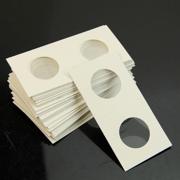 50 st 31,5 mm fyrstämpel mynthållare cover för förvaring av case 2X2" Flip Ny