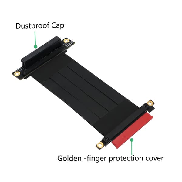 Adapterkort PCI E til PCIe X8 Forlænger Fleksibelt PC-kabel til Grafikkort