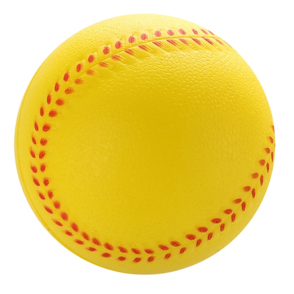 Joustava kiinteä harjoitusbaseball, pehmeä PU-harjoituspallo harjoitteluun Yellow 9cm