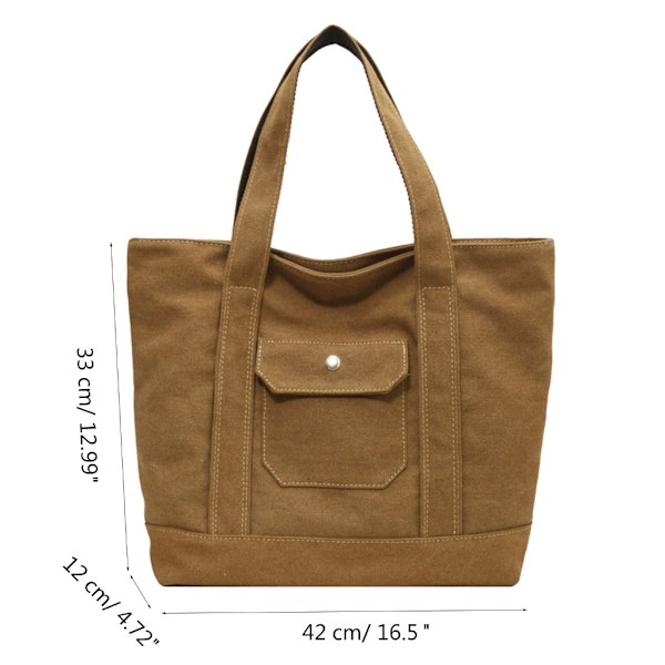 Indkøbstasker Bogtaske Trendy taske Mode Casual Shopper Bag Alsidig håndtaske Beige