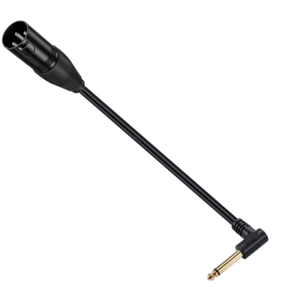 Professionell XL hona/hane till 6,35 mm kabel mono hane obalanserad sammankopplingsledning för dynamisk mikrofon 0,5 m längd null - B