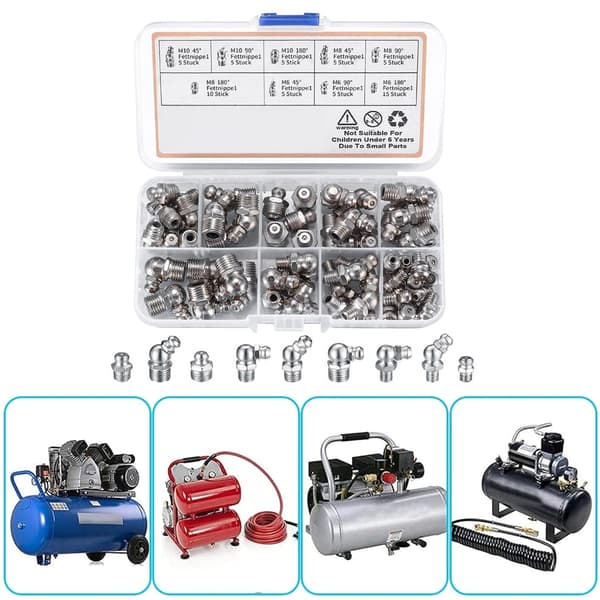 Smörjnippel Konisk Nippel Set Rak Hydraulisk Smörjnippel Essential