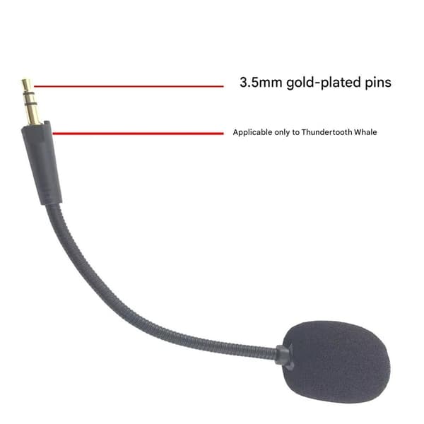 Erstatningsmikrofon for gaming-headset 3,5 mm avtakbar bom