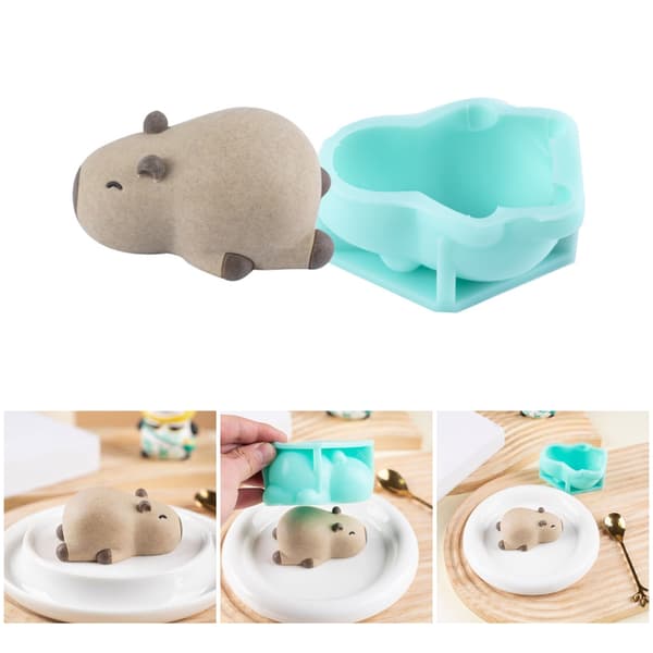 Fødevaregodkendt Silikone Capybara Blancmangeforme til Unikke Kagedessertdesigns