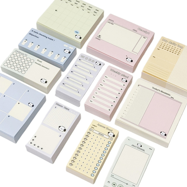 Anteckningsblock för Daily Planner Pad Monthly Planner Pad för Student Revision Planner null - G