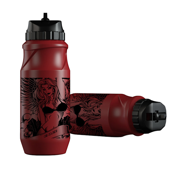 Opgraderet Vandflaske, 650 ml, Lækagesikker BPA-fri Bærbar Drikkeflaske Red Beauty style