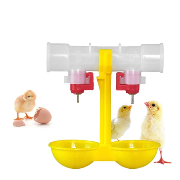 Kyckling Vattenskålar Plast Fjäderfä Waterer Feeder Uppfödningsutrustning Set