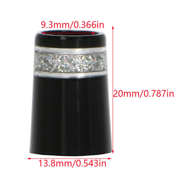 Golfhylsor Ferrules Ersättning Golfklubbor Skaft Tillbehör Kit 20x13.8x9.3mm Red