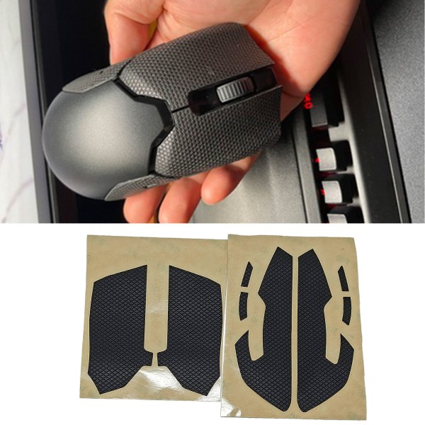 Gaming Mouse Anti-Slip Grip Tejp Svettbeständiga tejpkuddar Fuktavledande klistermärken för mus på sidan Sidogrepp C