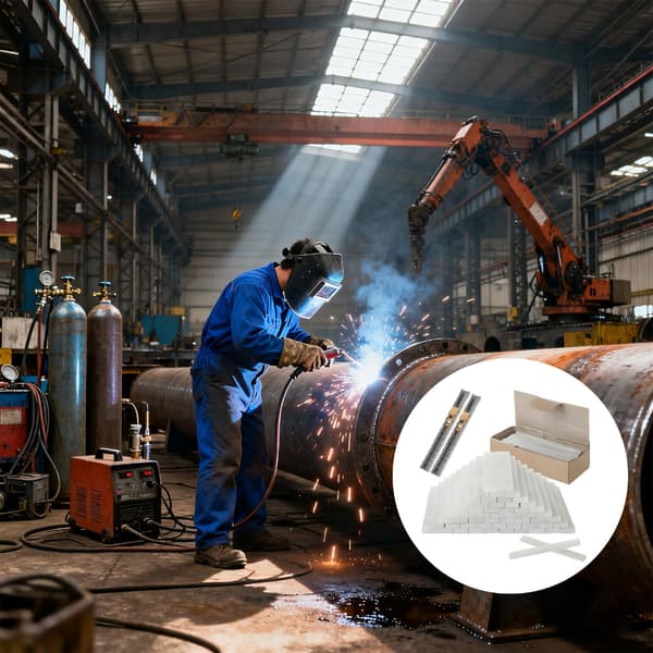 54 stk. klebersteinsskriveblyanter 2 eierbraketter metallfabrikasjon merkingsmaterialer
