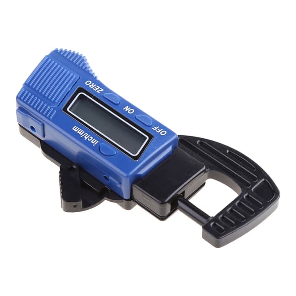 Elektronisk Digital LCD 0-12,7 mm Tykkelsesmåler Kulfiber Mikrometer Måler