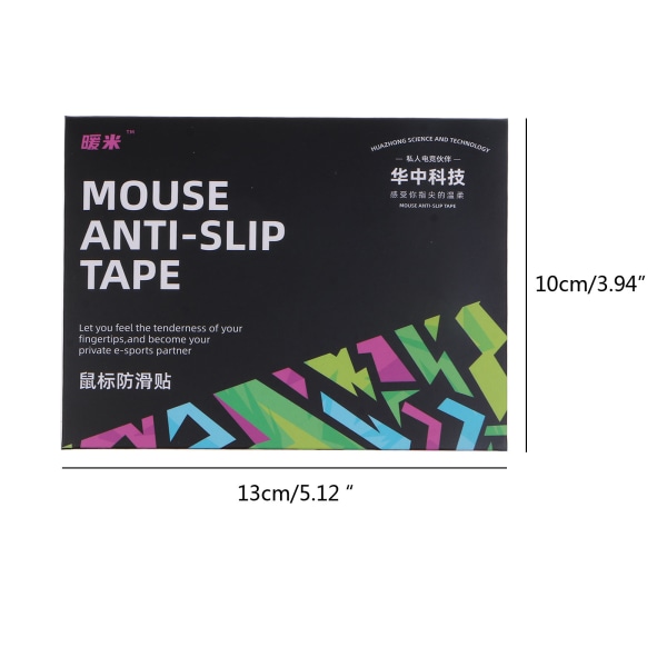 Luminous Mouse Skin Mus Anti-slip Tejp Musskridskor Sidodekal för GPro trådlösa möss fukttransporterande