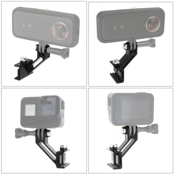Fäst säkert skenmonteringsadapter Fiskbensklämmor för Insta360 kameraklämma Fäst säkert kamerahållares fäste null - B