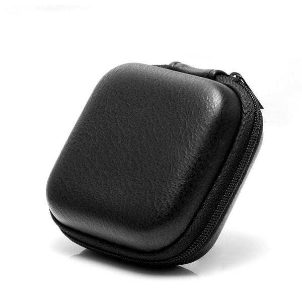 USB datakabel opbevaringstaske Læder øretelefoner Headset cover Mini lynlås pose æske til de fleste headsets Drop resistente