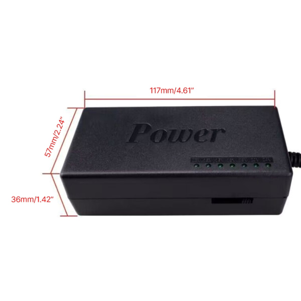 Justerbar power 96W 12V-24V Laptopladdare Reglerad power med 34PCS Universal power null - UK