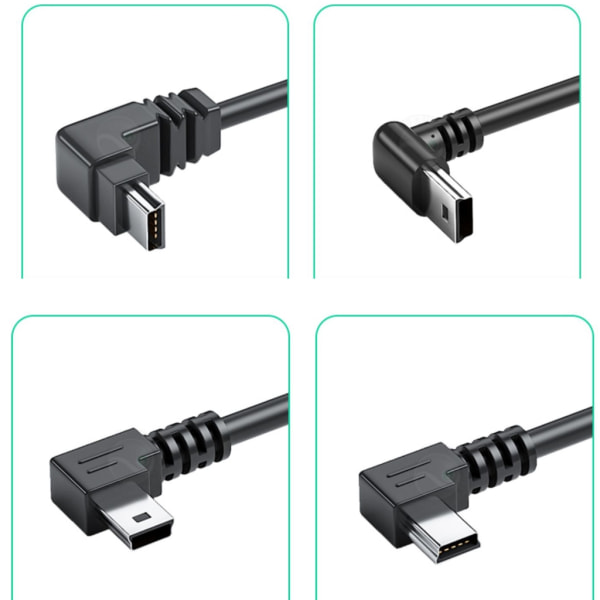 Universal USB till Mini USB -sladd för kameror, smartphones och andra enheter Universal USB till Mini USB -laddarkabel null - Straight head 0.5m