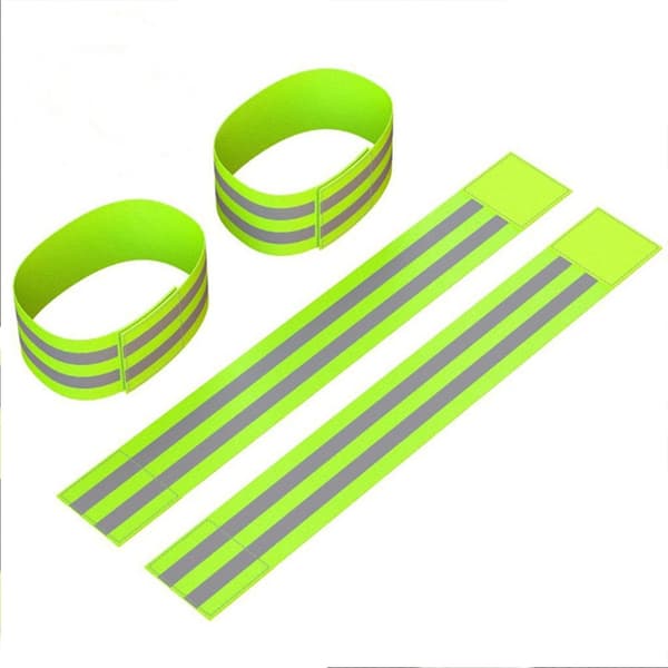 8 stk Reflekterende armbånd for løping, elastisk armbånd for nattløping og sykling
