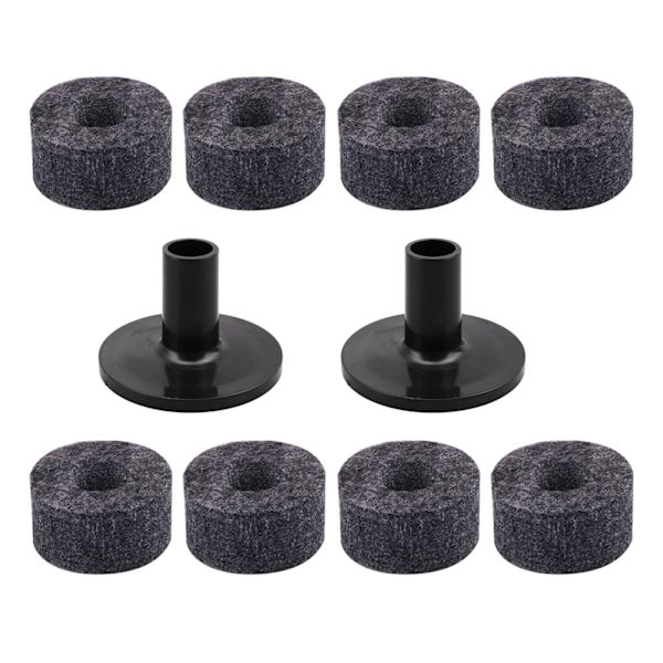 Musta harmaa rumpusetin set 15 mm paksut huopalevyt ja symbaaliholkit