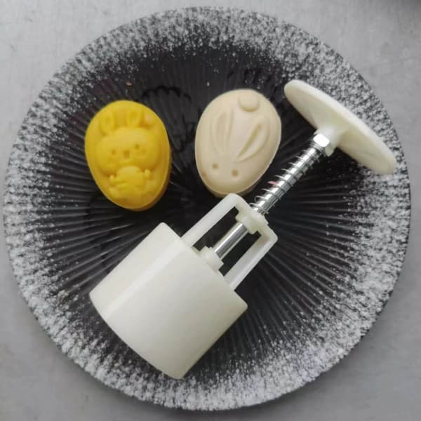 50g Dessertform i plastikmateriale, søde kaninformede stempler, månekageforme