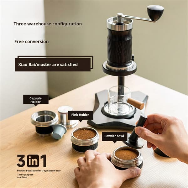 Mini handdriven kaffebryggare perfekt för backpacking och picknick